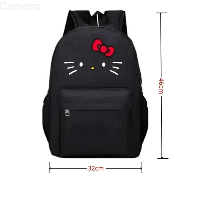 Sanrio Hello Kittys Backpack Child Large Capacity Student School Bag Oxford Cloth Leisure Travel Storage Bag Anime Figure H251216