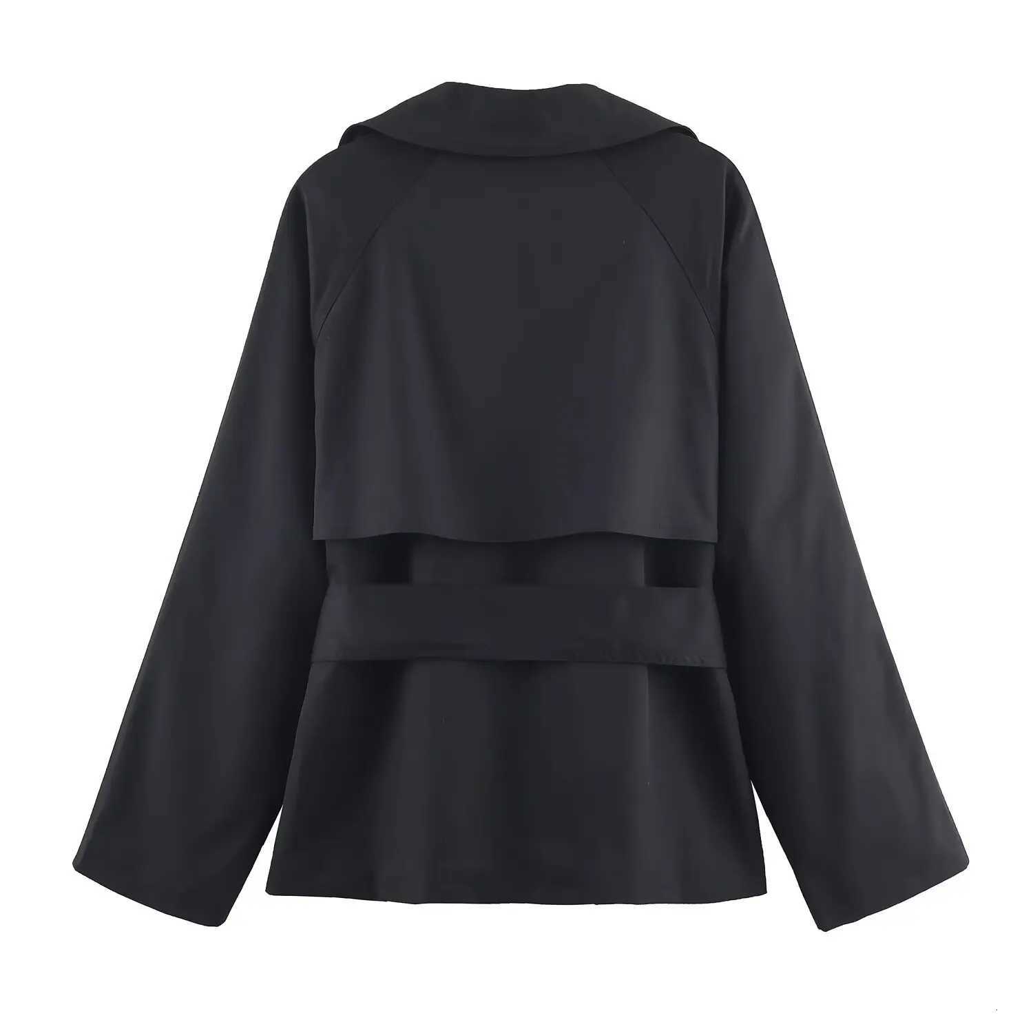 DiYiG WOMAN 2025 Autumn New Fashion Multicolor with Belt Short Coat Joker Long Sleeve Casual Coat Outerwear MujerT251216