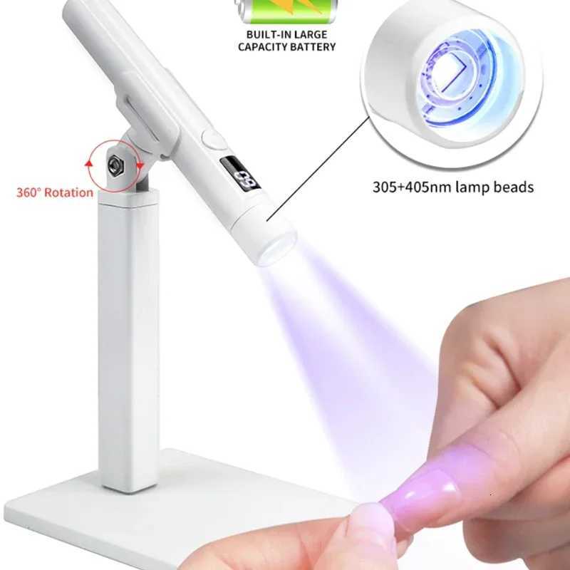 Professional Nail UV LED Lamp Desk With Display Rechargeable Portable Mini Nail Dryer Stand UV Lamp for Nails Art RemovableT251216