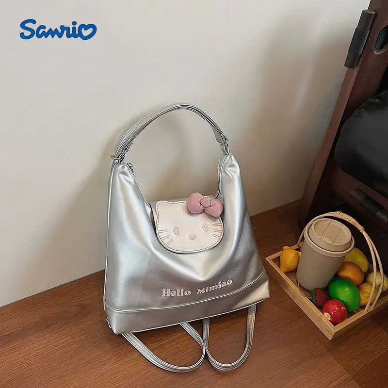 Sanrio Kitty Cute Shoulder Bag Hello Kitty Shoulder Bag Large Capacity Fashion Sweet Style Student Girl Shop Tote Bag Shoulder Bag New H251216