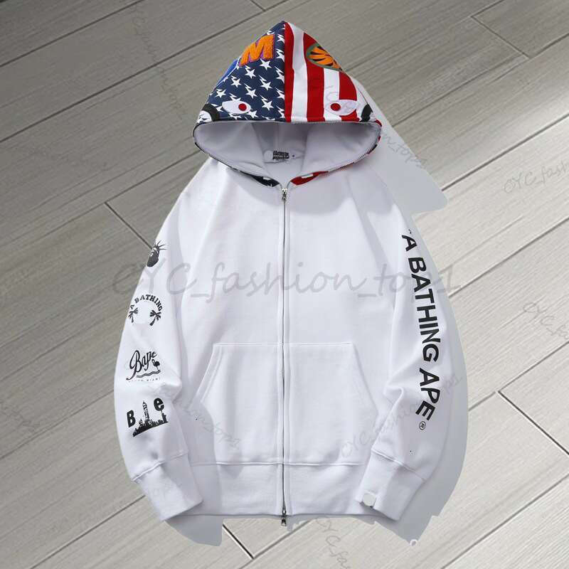 Designer Hoodie Men Women Bapehoodys Sweetwear Jacket Bapecrocs Shark Pattern Bapeity Hoodie Camouflage Print Sweatshirts Male Womens Clothing Hoodie 411