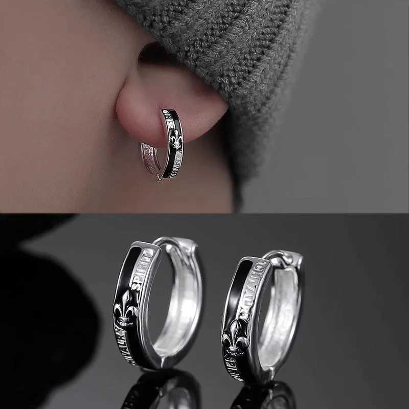 1Pc New In Fashion Hip Hop British Style Hoops Ear Stud Piercing Earrings For Women Men Trendy Aesthetic Jewelry Accessories G251216