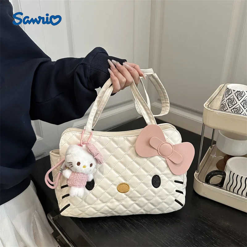 Sanrio Hello kitty Cute Multifunctional backpack Womens Fashion Niche Advanced Sense Large Capacity Fashion Shoulder Bag H251216