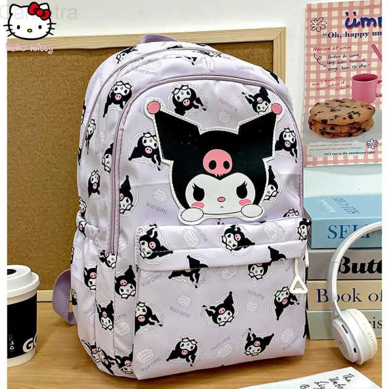 Sanrio Hello Kitty Kuromi Kawaii Anime Cartoon Student Schoolbag Pochacco Fashion Sweet Girl Large Capacity Lightweight Backpack H251216