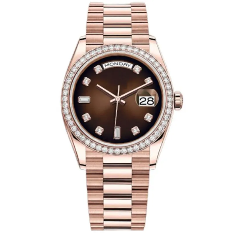 Deliver brand packaging boxes as gifts. Automatic mechanical diamond men's and women's business watches. AAAStainless steel waterproof luxury watches. 41mm36mm