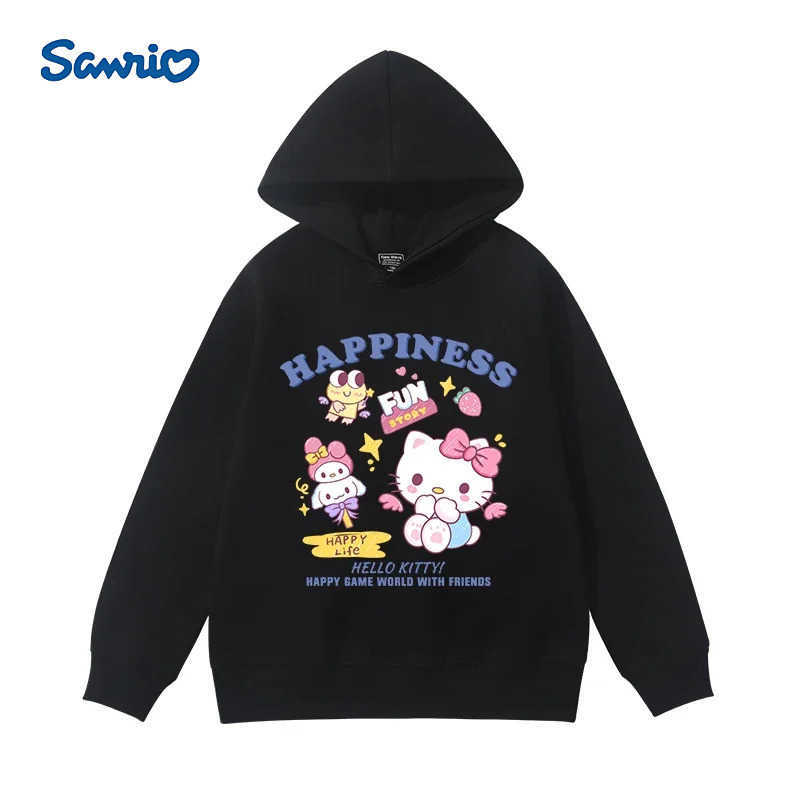 Sanrio 2025 Fashion Kawaii Hello Kitty Boys Girls Autumn Winter Daily Outdoor Vacation Casual Warm Childrens Clothes H251216