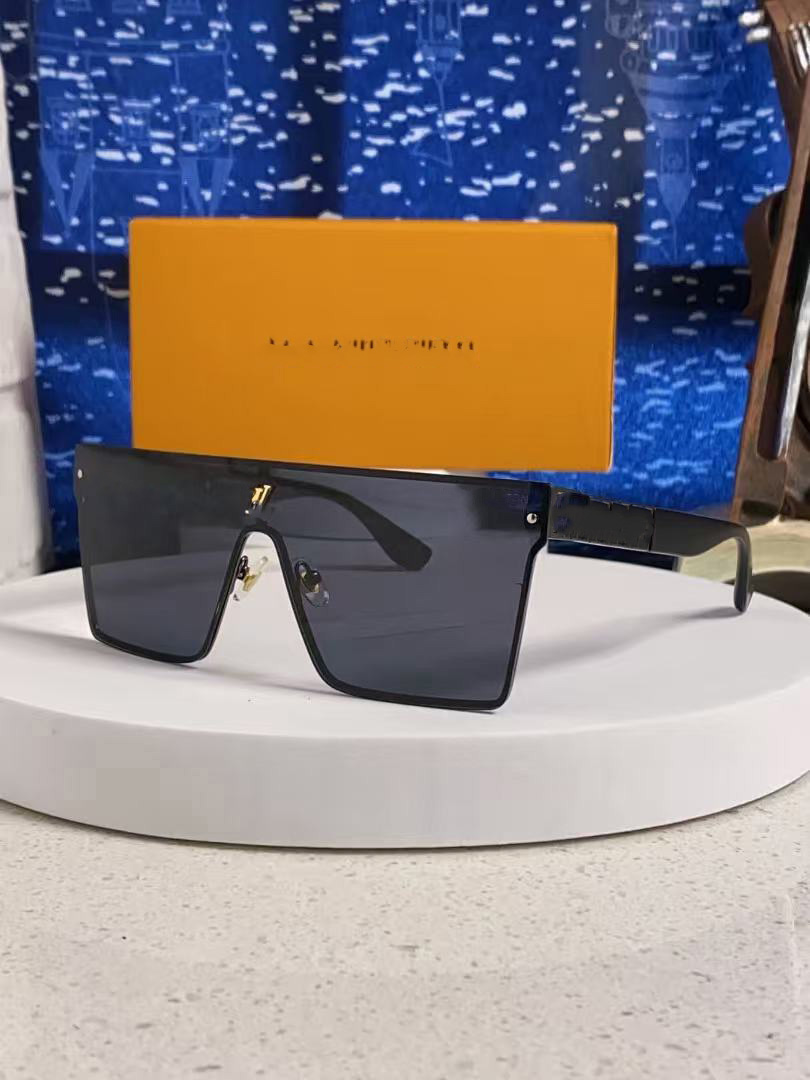 Designer Sunglasses Luxury Brand V New Personalized One Piece Large Frame Sunglasses Women's Bicycle Riding Hiking Mountaineering UV Protective Men's Edition