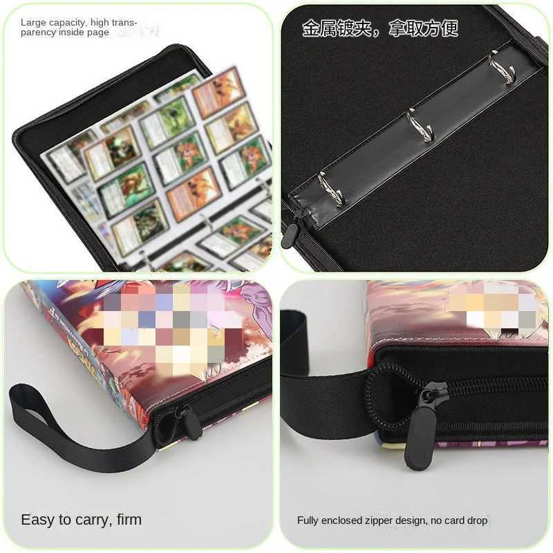 Demon Slayer Anime Collectible Card Album Can Hold 400-900 Collectible Game Cards Binder Holder Zipper Child Christmas Toy Gifts C251216