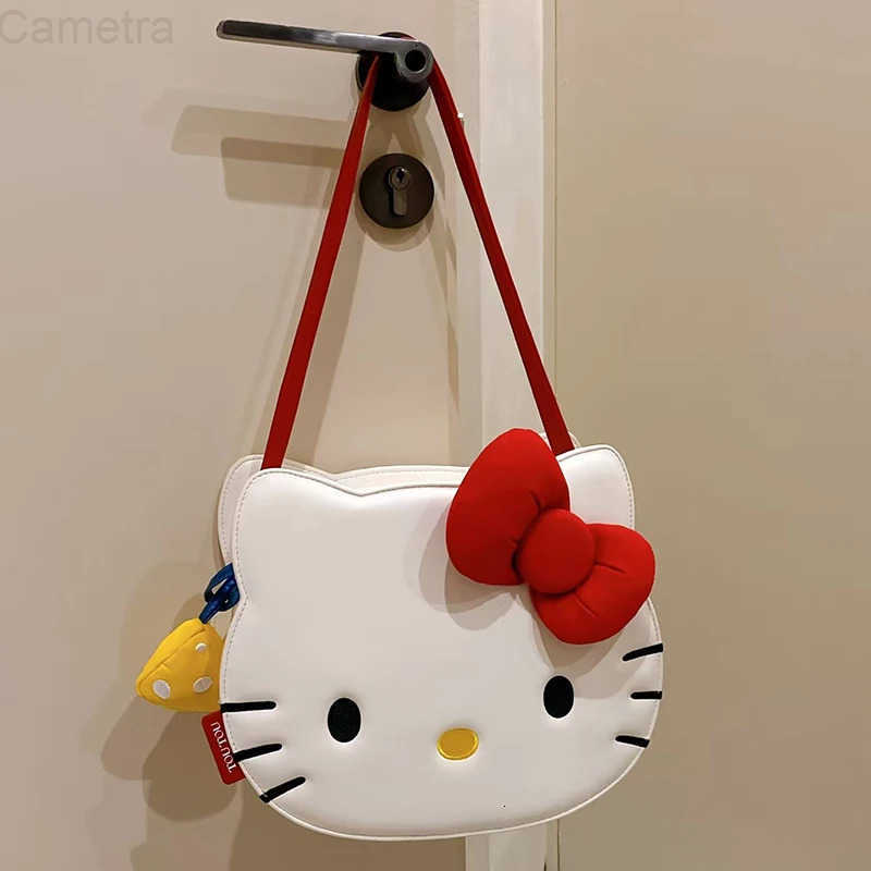 Sanrio Hello Kitty Cute Crossbody Bag Sweet Girl Style Shoulder Bag Cartoon Style Crossbody Bag Girl Christmas Gift H251216