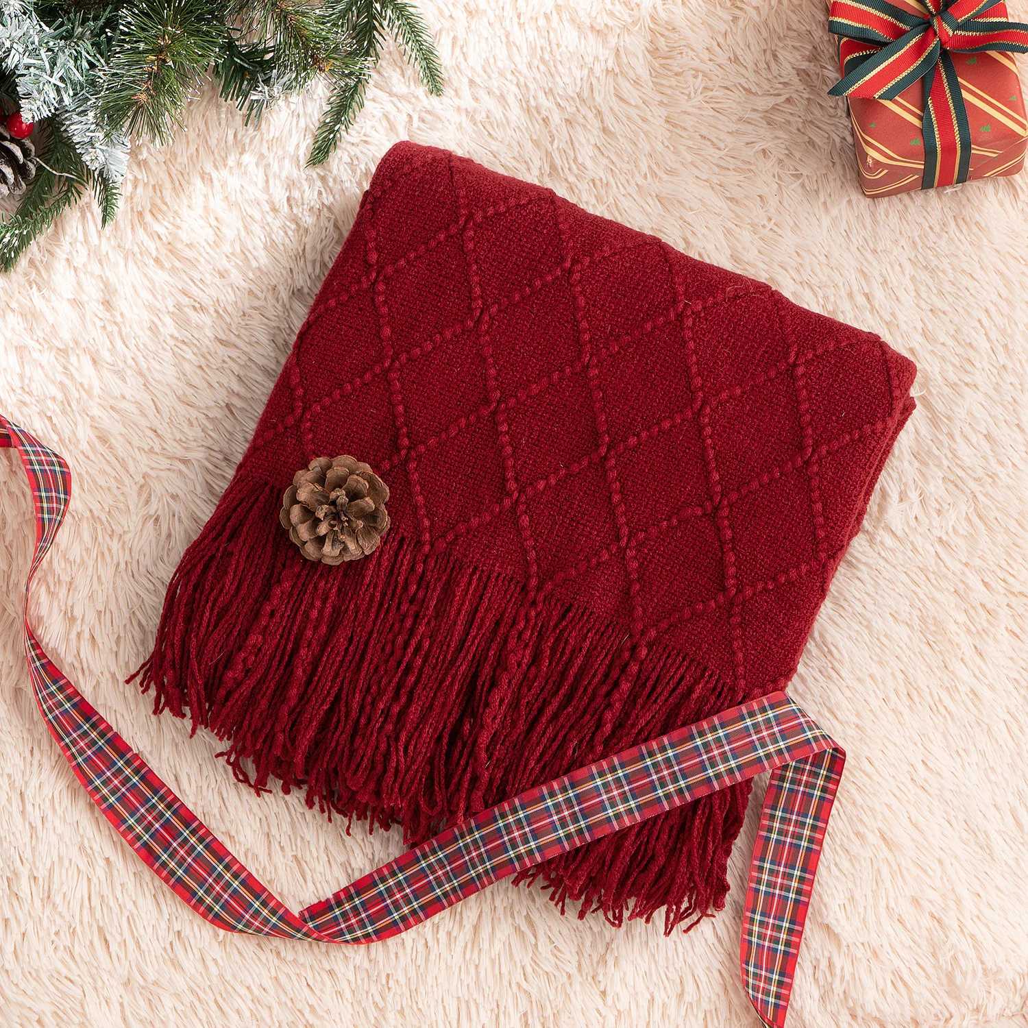 Battilo Plaid Knitted Throw Blanket Soft Woven Throws Sofa Blanket Bedspread On The Bed Green Decorative Blankets Summer Decor H251216 - view 3
