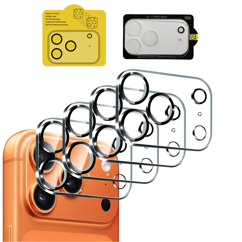 3D HD Clear Scratch-Resistant Rear Camera Lens Protector Tempered Glass With Flash Circle For iPhone 17 Air 16e 16 15 14 13 12 Mini 11 Pro Max