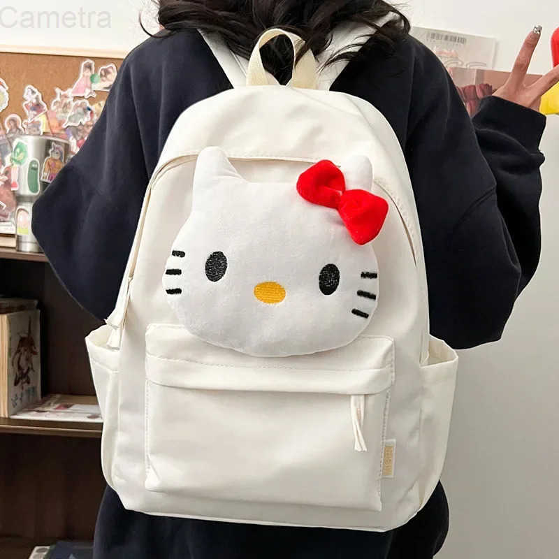 Sanrio College Student Travel Bag Handbag hello kitty Schoolbag Girl Junior High School Student big Capacity Backpack H251216