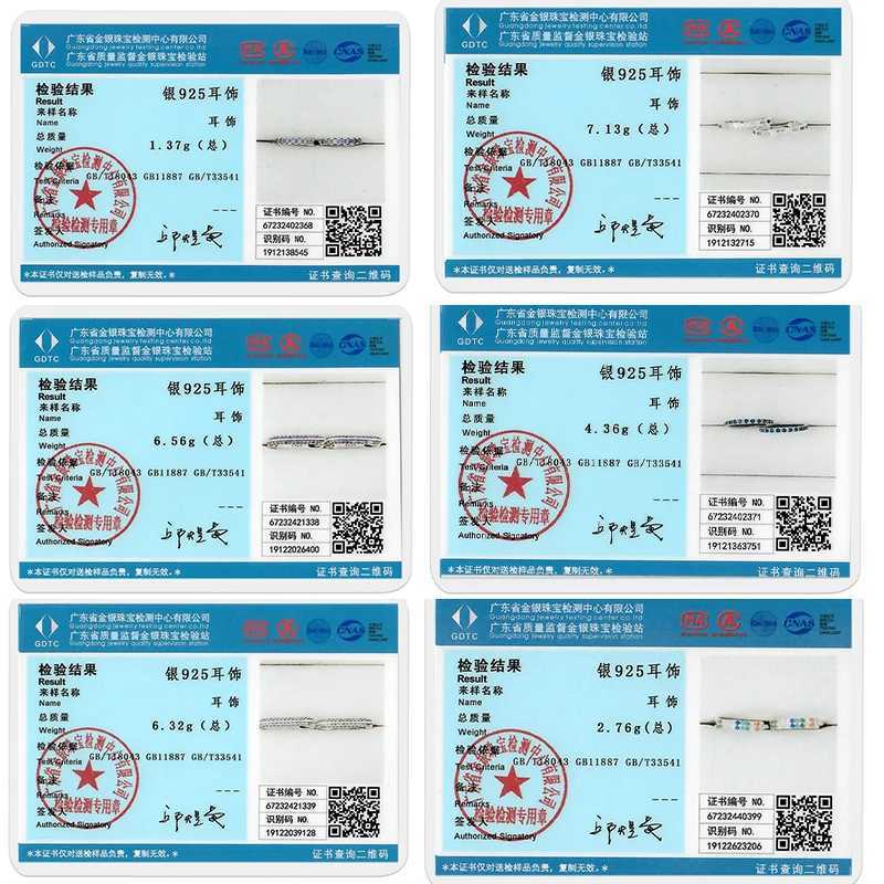 925 Sterling Silver Hoops Earrings Hypoallergenic Hoops Earrings With Zirconia Fashion High Quality Jewelry for Women Girls G251216