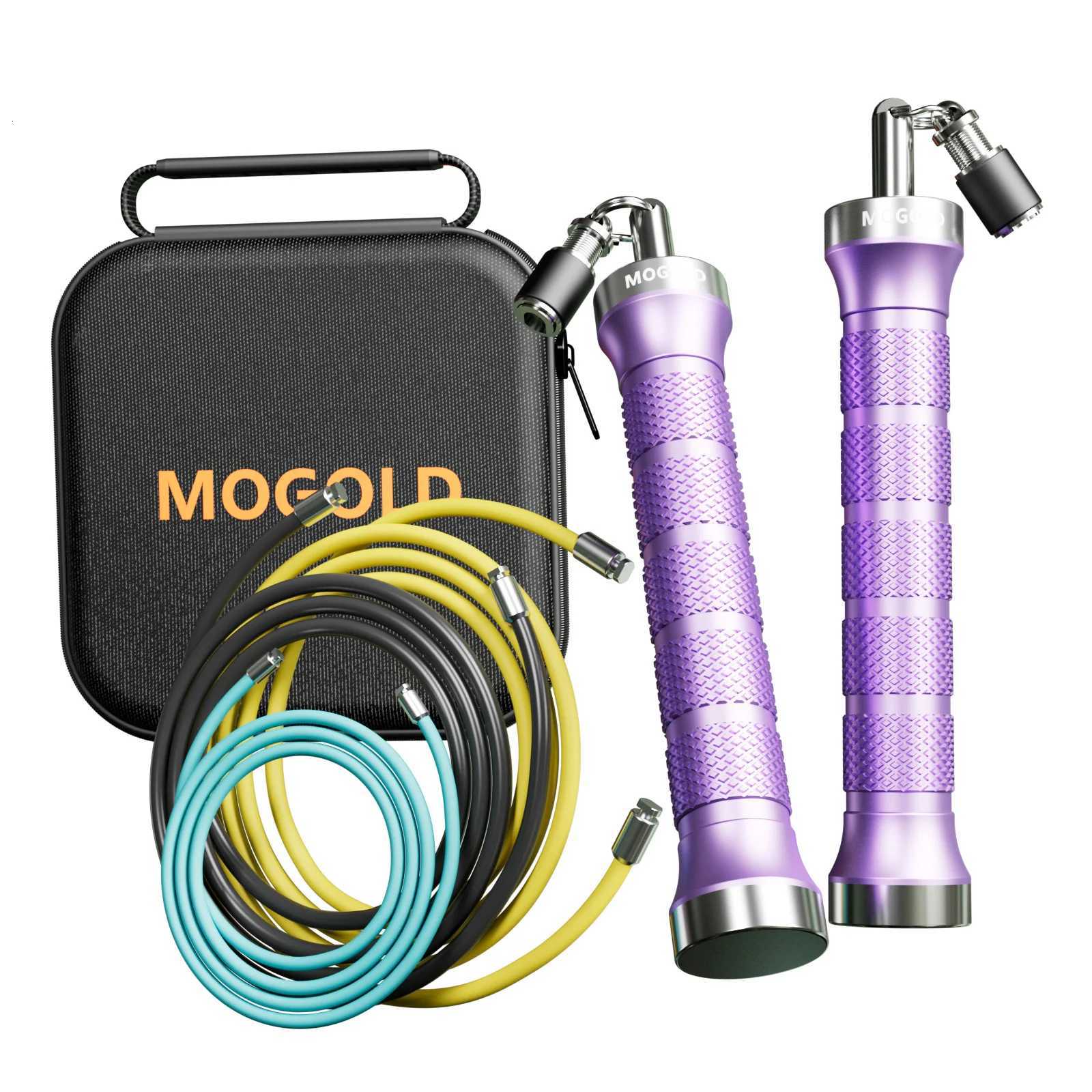 MOGOLD Pro Jump Rope Quick-Snap Swap High-Speed Jam-Free Bearings Non-Slip Grip Boost Speed Weight Loss Y251216