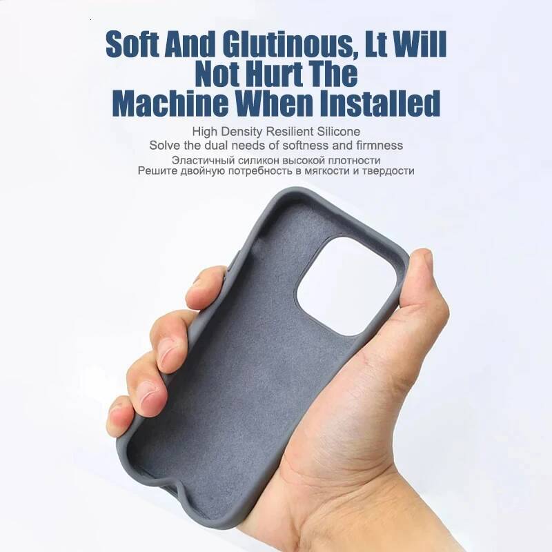 New Shockproof Cases For Apple iPhone 11 12 13 14 15 16 Pro Max Plus 17 Air Liquid Silicone Case Soft Cover Phone Accessories