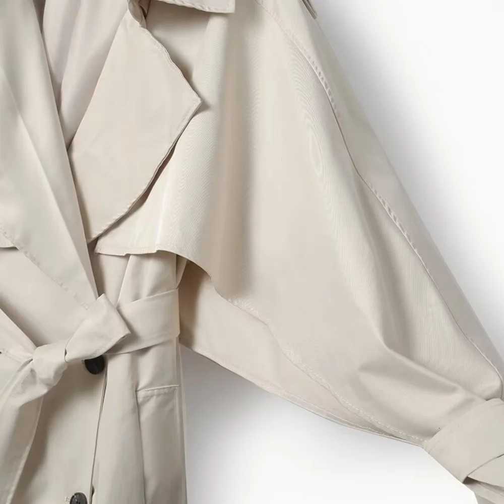 UNIZERA 2025 New Womens Casual Fashion European and American Style Design Double breasted Windproof CoatT251216