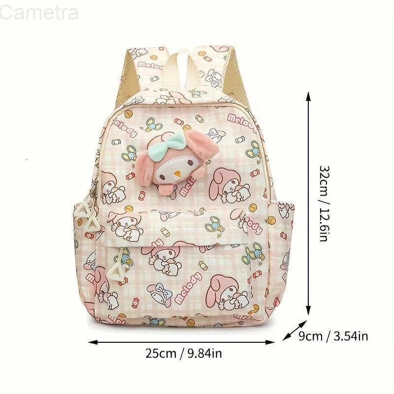 Sanrio Kawaii Hello Kitty Knapsack Anime Cartoon Kuromi Cinnamoroll Child Large Capacity Kindergarten Backpack Holiday Gifts H2512161