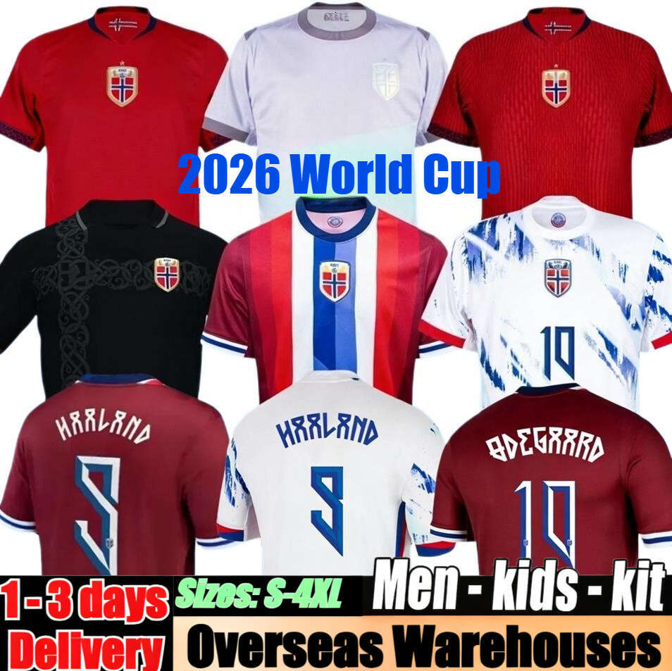 Norway Jersey 2026 World Cup HAALAND Soccer Jerseys SORLOTH NUSA AASGAARD HORN MYHRE DONNUM RYERSON MOLLER WOLFE AJER STRAND 24 25 26 27 Football Shirt Men Kids Kit