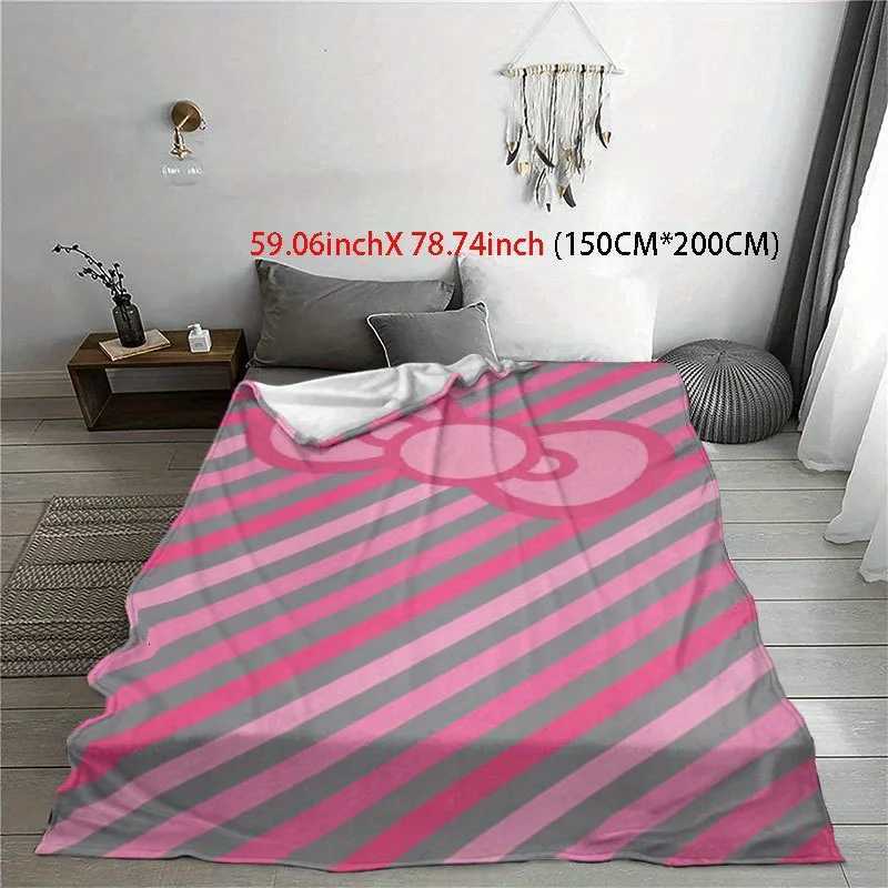 1pc multifunctional gift blanket soft warm blanket pattern printed flannel blanket sofa nap camping trip office bed suit H251216 - view 6