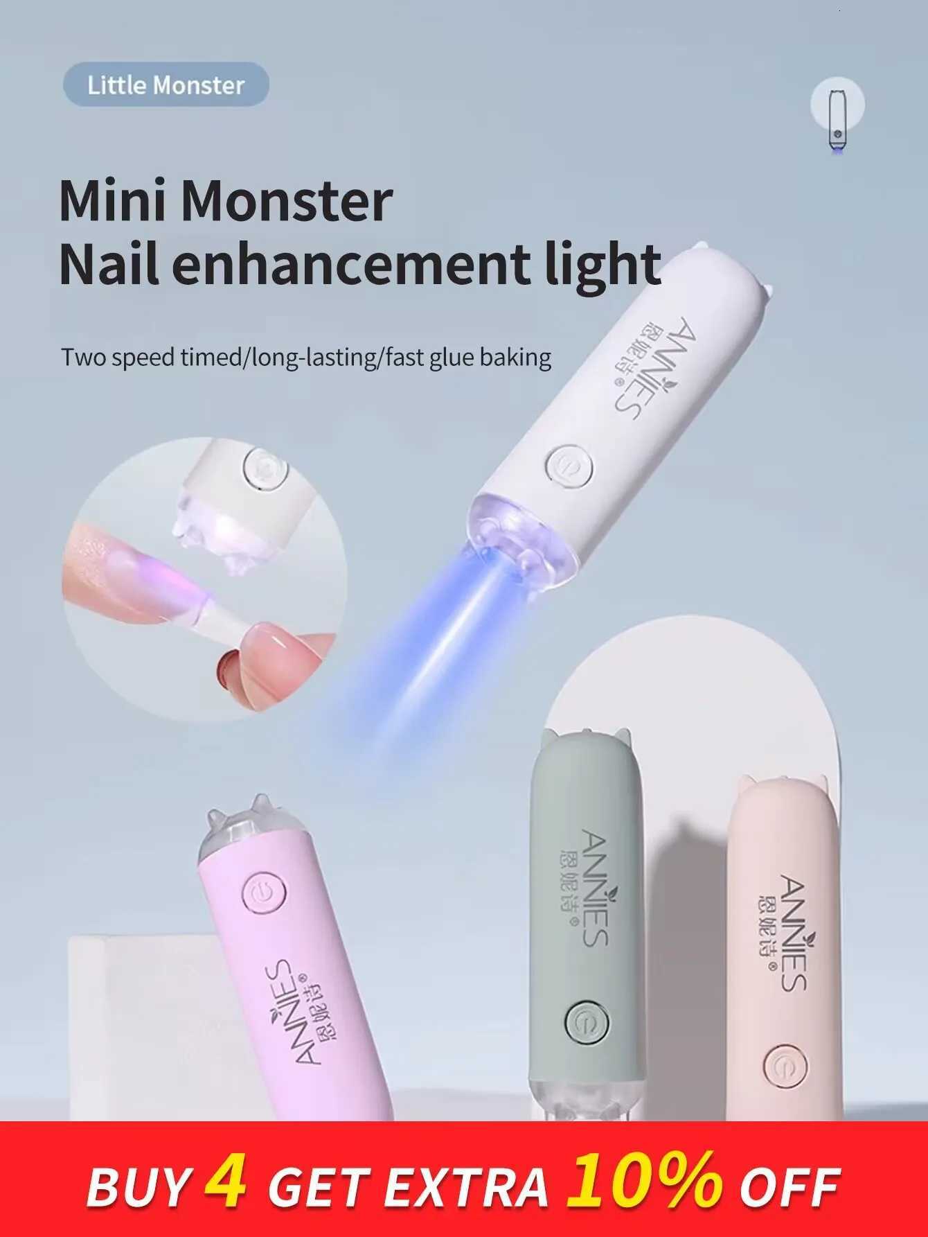 3W Mini Nail Dryer Quick-Drying UV Lamp Manicure Machine Finger Nails Art Gel Polish Nail Dryer LED Nail Lamp Manicure ToolsT251216