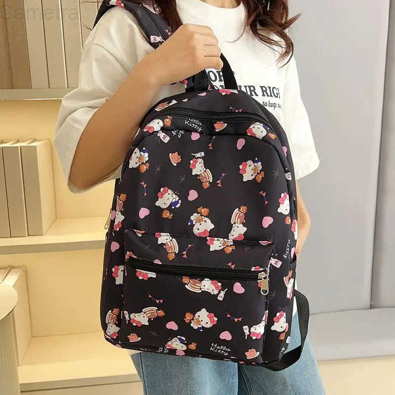 Sanrio Hello Kitty Student Schoolbag Children Backpack School Supplies Girl High-Capacity Printing Cartoon Fashion New Bag Hot H251216