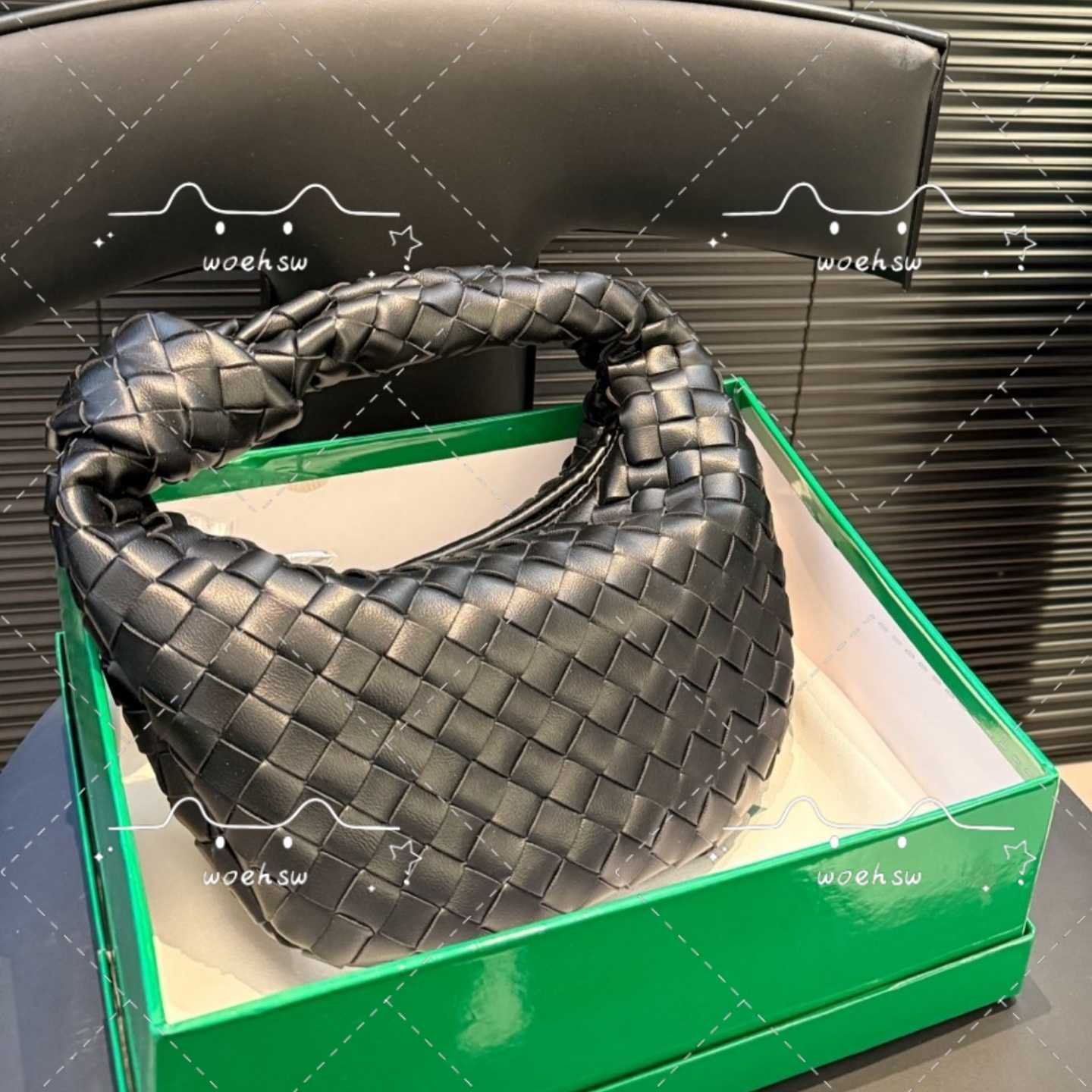 Gold woven tote white Mini pouch bag womens mens shoulder bag weave cloud even 10a designer clutch bag Mirror quality Luxurys handbags makeup fashion crossbody bag8