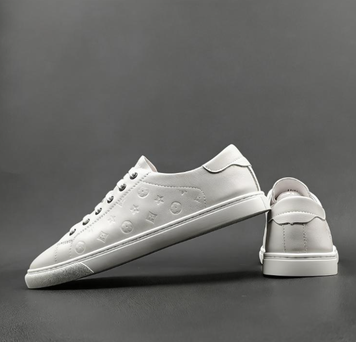 High Quality Fashion Embossed Men Shoes 2026s New Design Business Casual Shoes Size 37-44 White Free Shipping Street Style Hot Sale