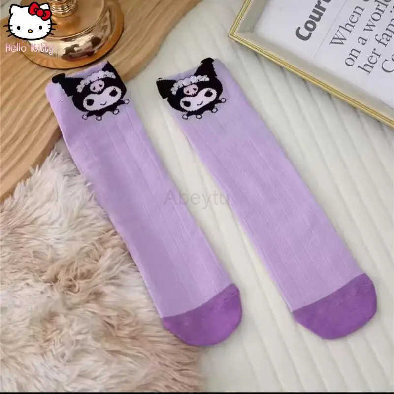 Sanrio 2Pcs Jacket Tutu Skirt Kuromi Melody Girls Anime Sweater Puffy Skirt Set Kawaii Cartoon Spring Autumn Fashion Sweet Coat H251216