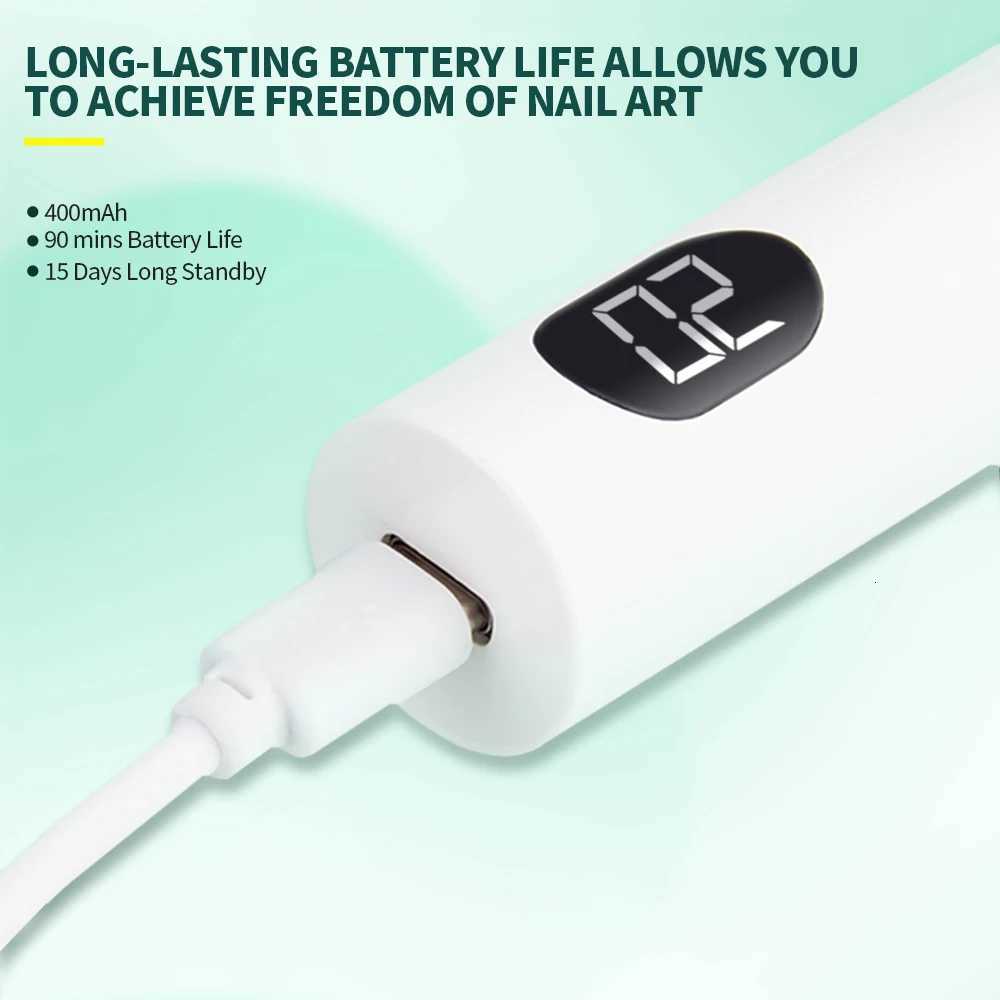 Nailpop Mini UV Nail Lamp for Polygel Nails Battery-Powered with Silicone Stamper Portable Handheld Curing Glue Gel Nail DryerT251216
