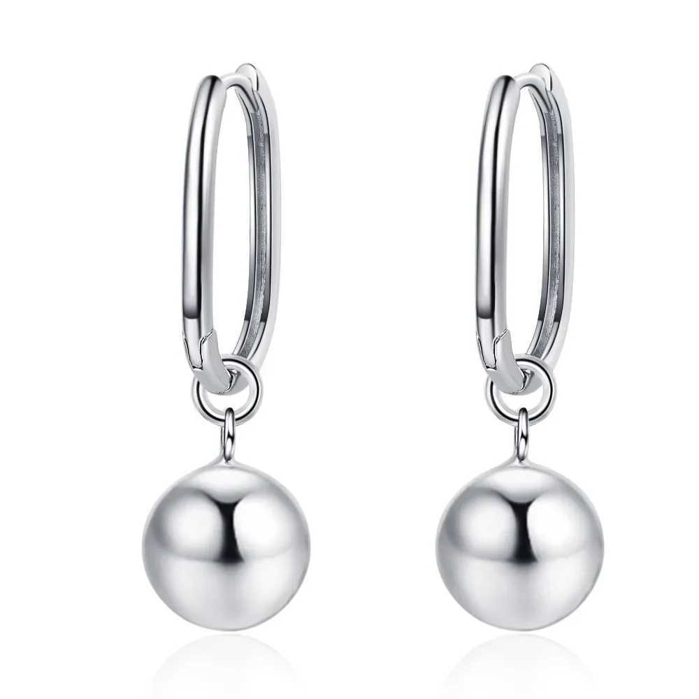 S925 Sterling Silver Earrings For Girls Long Pearl Ball Earrings G251216