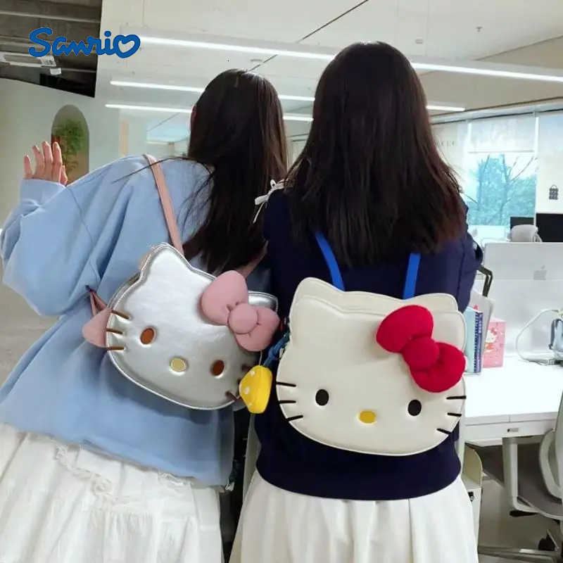 Sanrio Cute Cartoon Kawaii Sanrioed Hellokitty Backpack for Middle and High School Students Large Capacity Backpack Commuting Bag Gift H251216