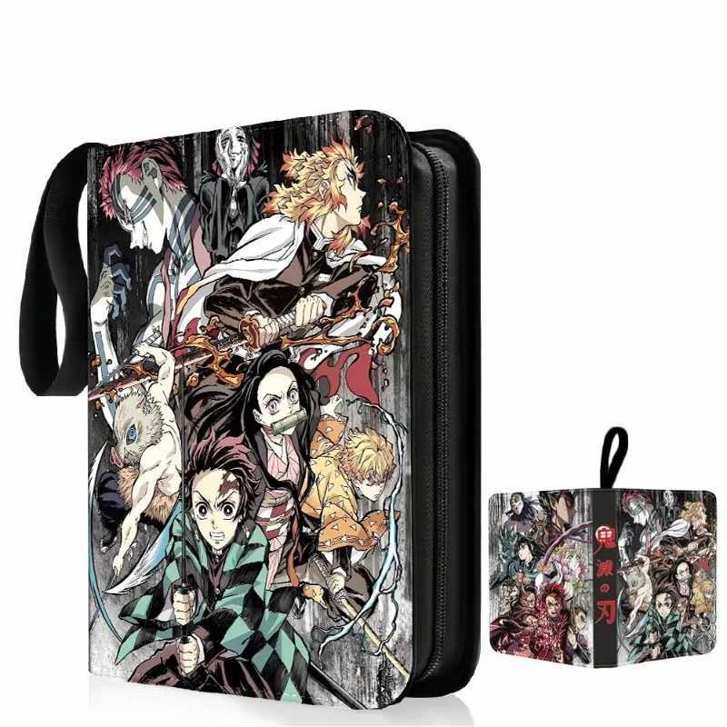 Demon Slayer Anime Collectible Card Album Can Hold 400-900 Collectible Game Cards Binder Holder Zipper Child Christmas Toy Gifts C251216