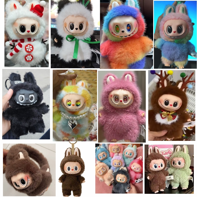 2025 Black African Edition labubu Doll Blind Box Cute Doll Peripheral Personalized Creative Decorations 1.0 2.0 3.0 4.0 Blind box Christmas gifts