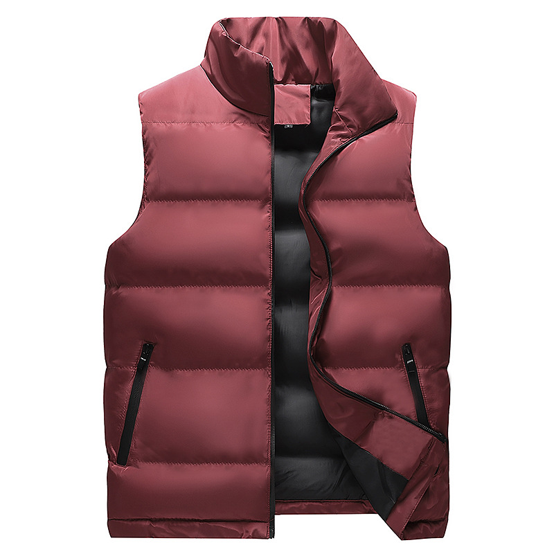 Korean Style Autumn & Winter Cotton Vest for Men - Slim-Fit, Thickened, Padded, Athletic & Casual Gilet, Padded Outerwear Vest