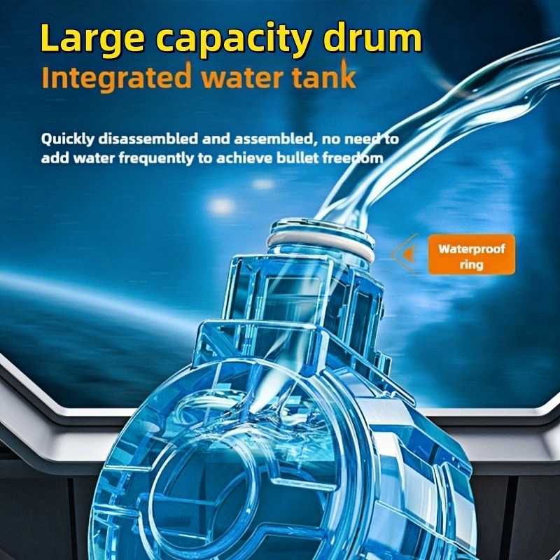 M416 Electric Water Gun Toys for Kids Led Simulation Fire Automatic Continuous Water Pistol Children Summer Outdoor Shooting Toy H251216