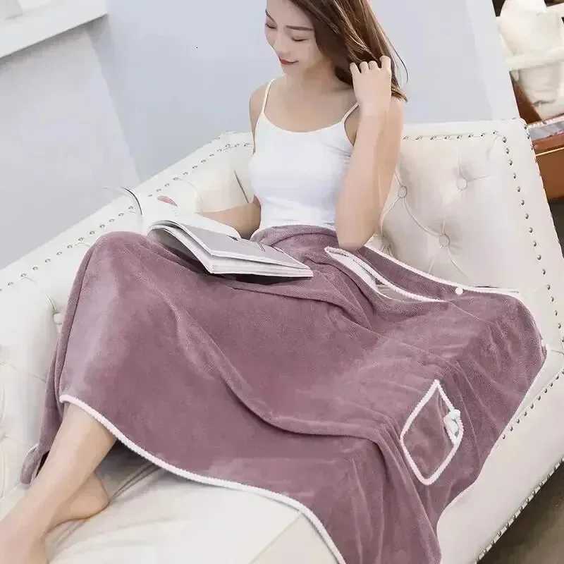 Womens Bath Towels Girls Wearable 14085Cm Fast Drying Bathing Beach Spa Bathrobes Wash Clothing Shower Bath And Gym Towel C251216