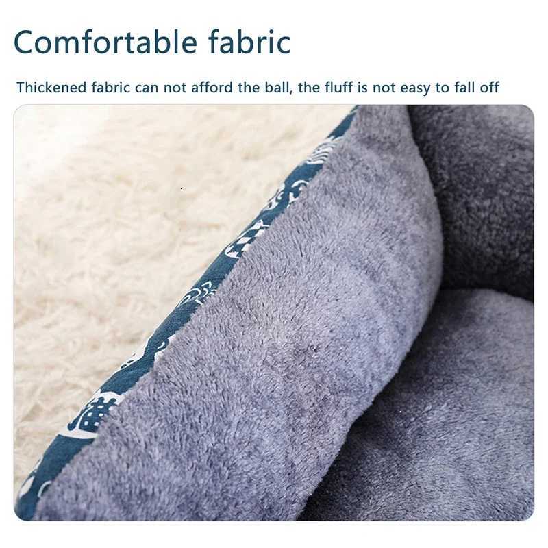 Large Dog Bed Warm Bed for Cats Sofa Dog House Thicken Cat Mat Breathable Basket for Dog Supplies M251217