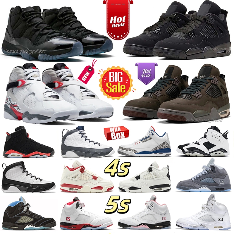 3s 4s 5s 11s Basketball shoes with box Black Cat 10 Shadow 11 H-Town Pearl 285 Pink White Cement Comic Flight Club 12 Bloodline Wolf Grey Sneakers man women shoes size 36-46