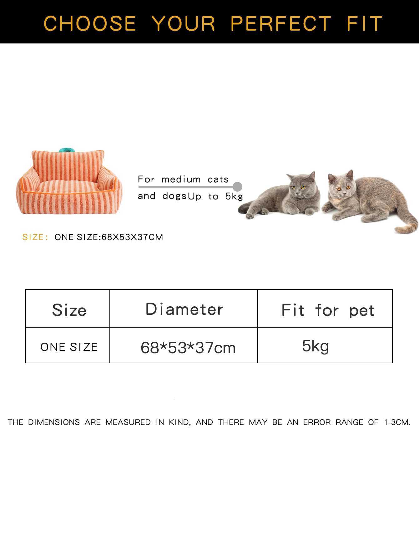 Cats Bed Stripe Bed Sofa Cushions Plush Houses and Habitats Puppy Pet Kitten Accessories Goods Mat Things Accessory M251217