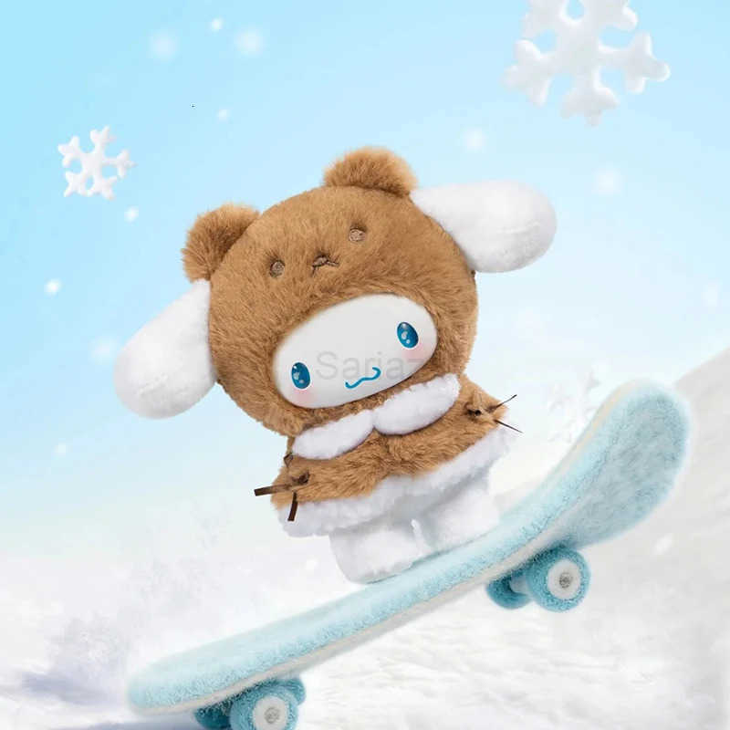 Sanrio Genuine Little Cape Series Plush Kuromi Melody Figurine Bag Pendant Keychain Cute And Interesting Little Cape For Present H251217