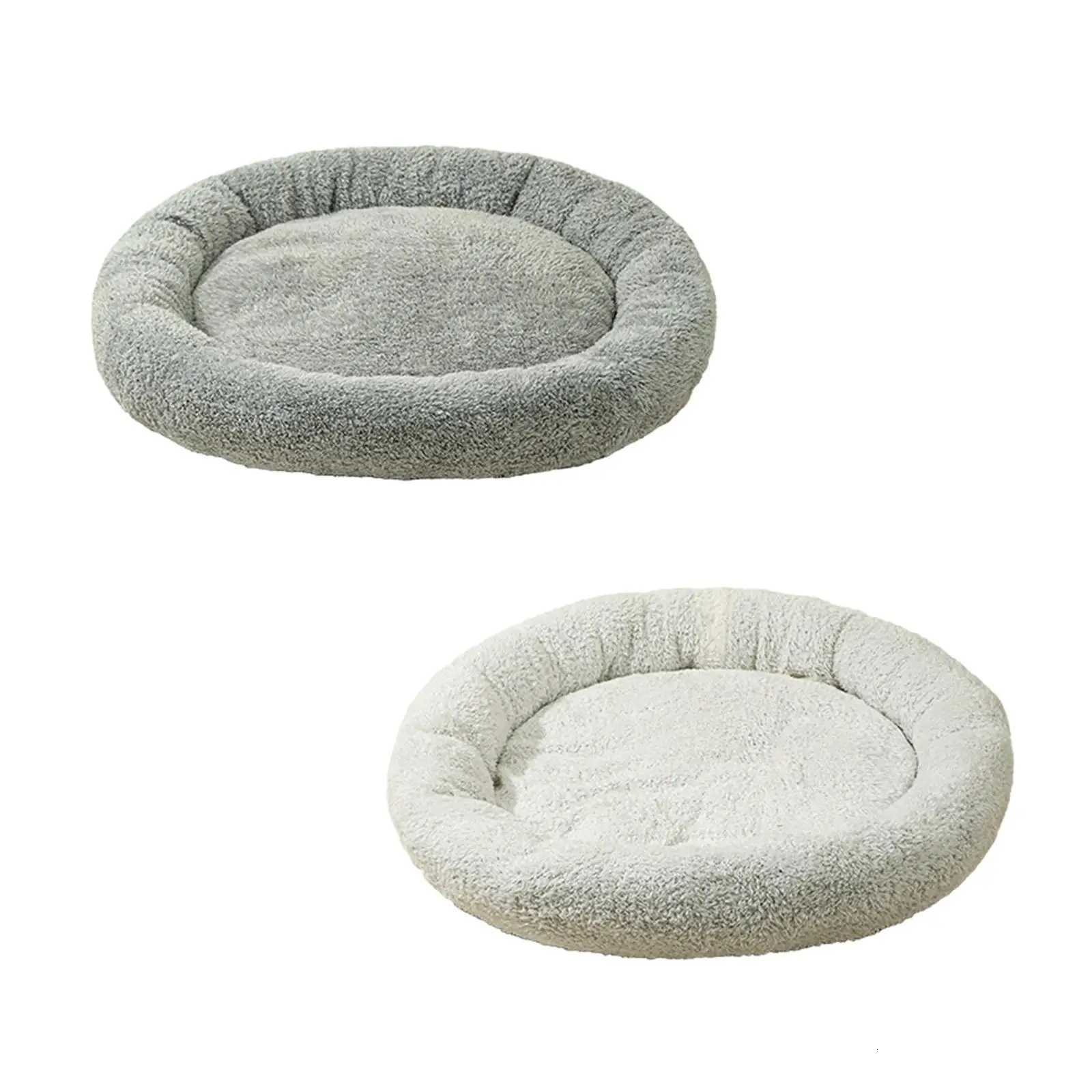 Luxurious Round Pet Bed for Furry Friends - Cozy Haven for Small M251217