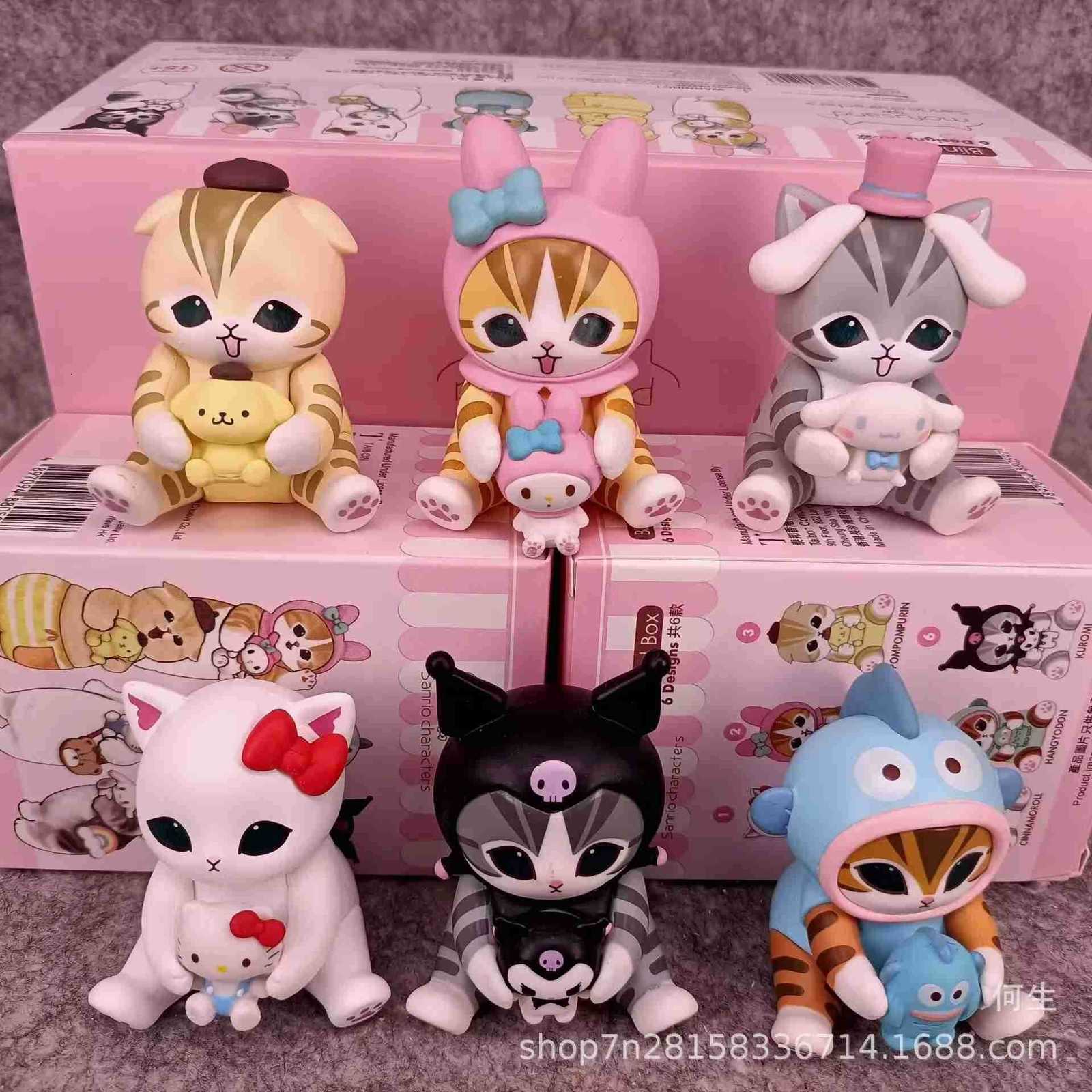 Sanrio Lovely Cute Mofusands cos Adorable Character Hello Kitty My Melody Mystery Blind Box Gifts Toy Model Anime Figure Collect H251217