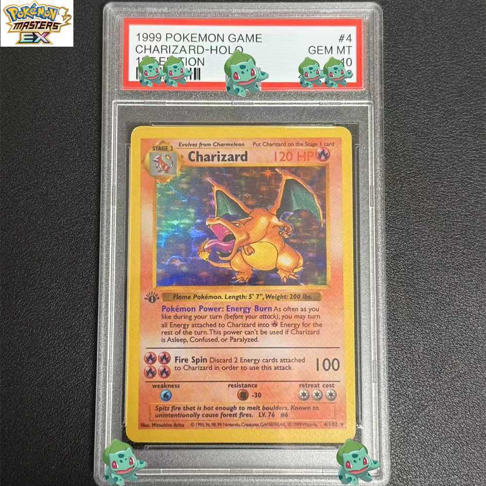 DIY Anime Graded Collection Card CharizardHolo 1ST Edition 4 GEM MT 10 Label Child Gifts L2 L2512171LWM