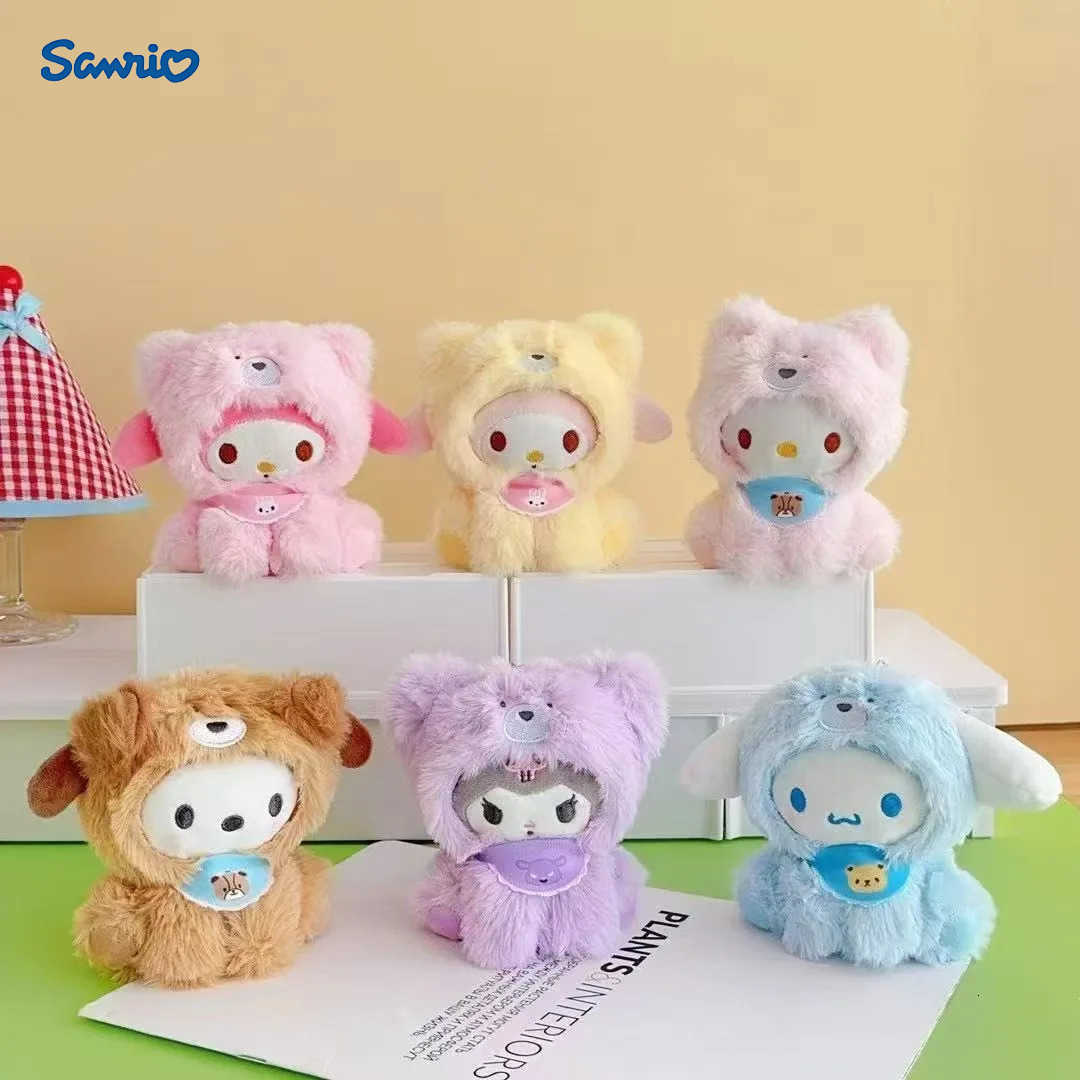Sanrio Hello Kitty Kuromi Mini Soft Comfortable Cat Doll Toy Multiple Styles Creative Backpack Decoration Pendant Anime Peripheral Gift H251217