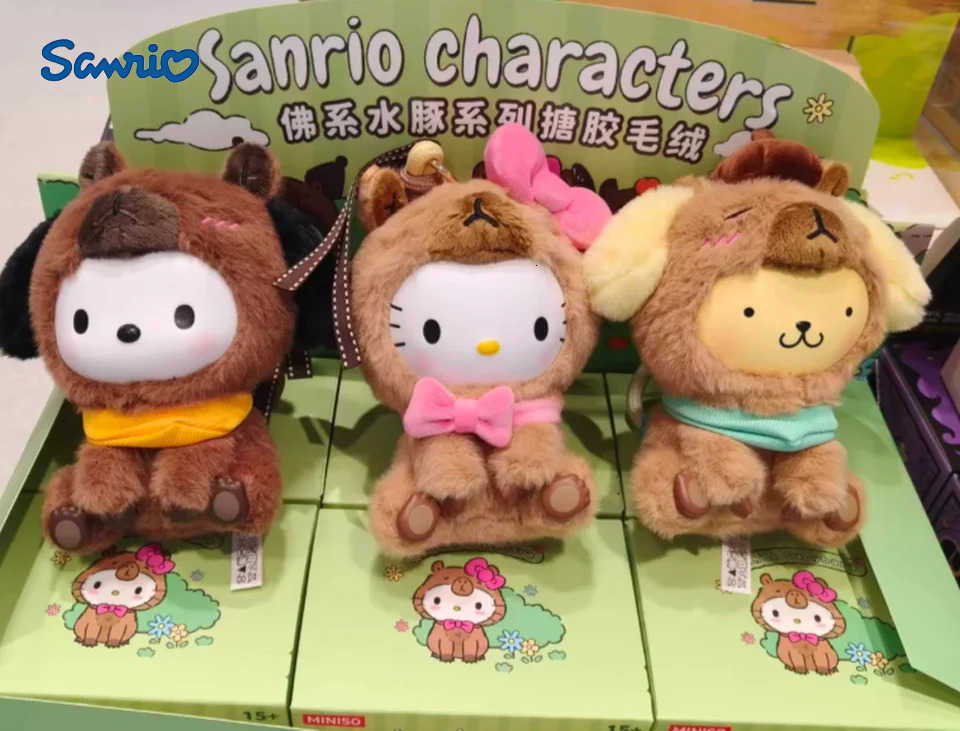 Sanrio Kuromi Kity My Melody Zen Capybara Series Plush Vinyl Blind Box Model Figurine Gift for girls H251217