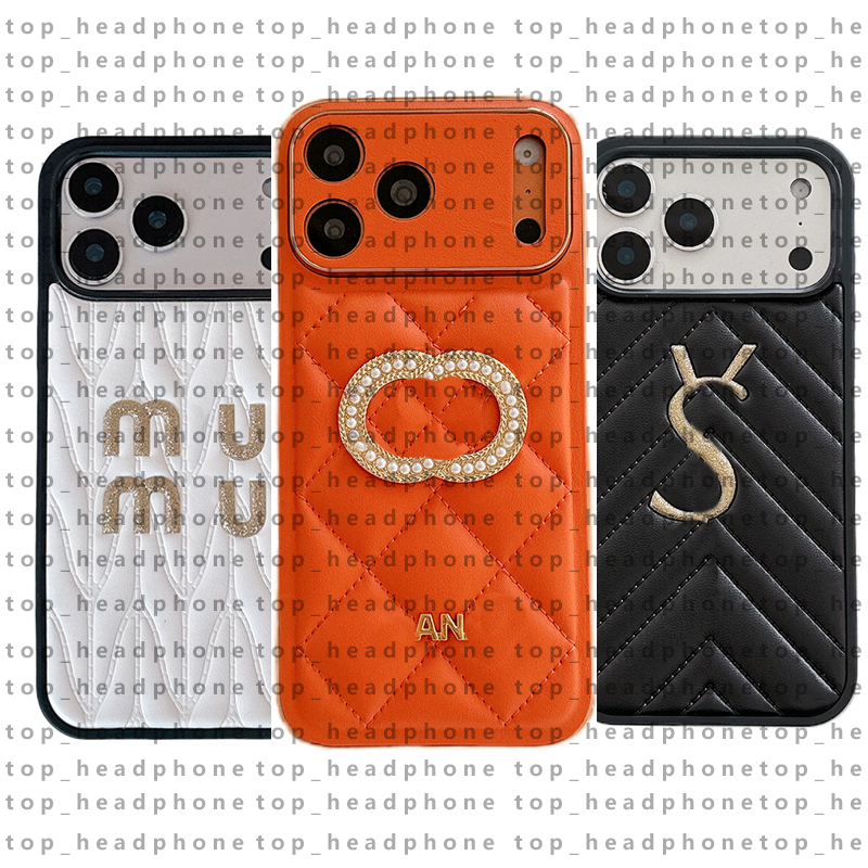 Designer Phone Case 17 Pro Max Luxury iPhone Case with for iPhone 16 ProMax Cases Apple 15 14 13 Cell Phone Cases Leather Mobile Cover Accessories 2026