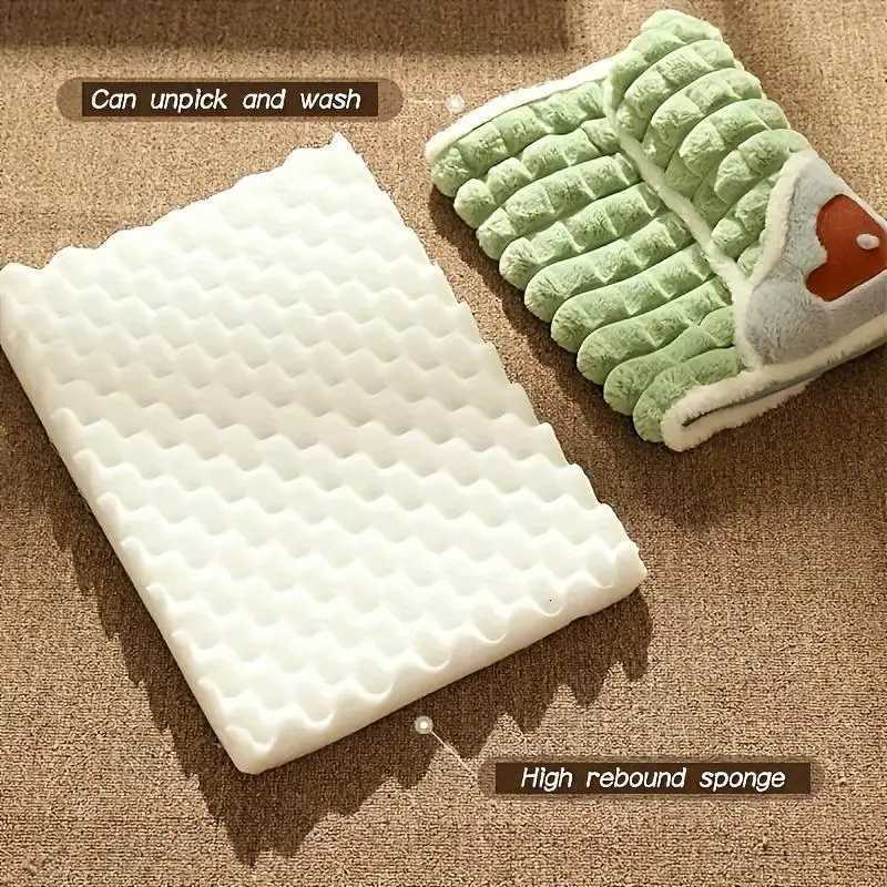 Winter Pet Bed Mat with Zipper Remolvable Elastic Cat Bed for Dog Sleeping Mat Washable Cat Nest Pet Sofa Cushion for Medium Dog M251217