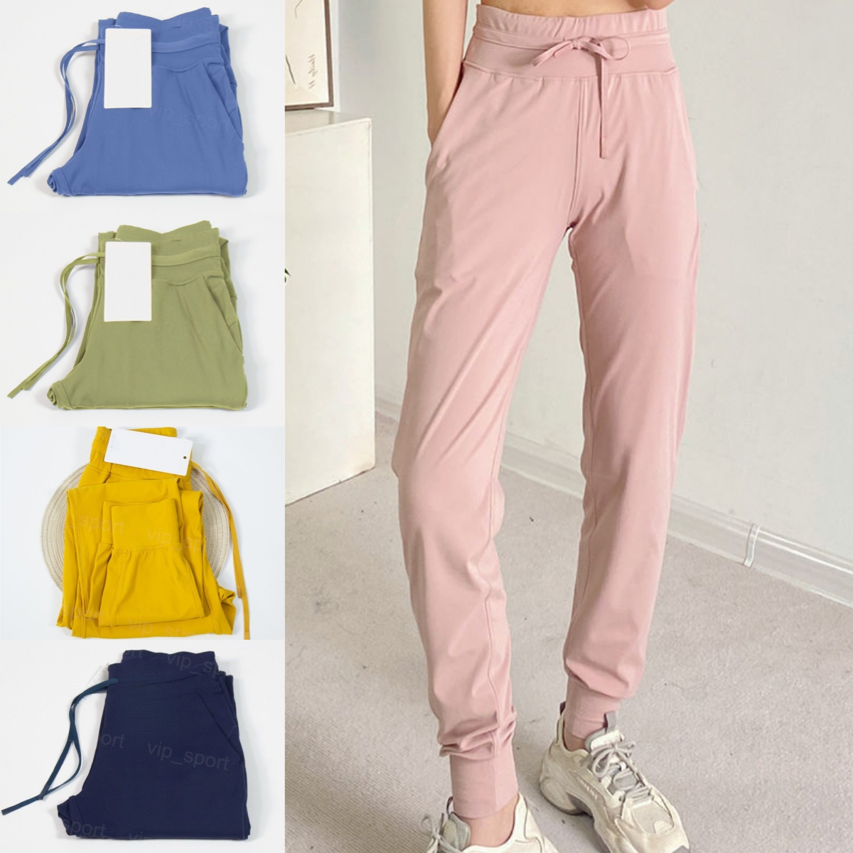 Girl Sports Pants Yoga Fitness Trousers Jogging Gym Yogas Sweatpants Woman Bodybuilding Quick Dry Dance Studio Sweatpant Swift Speed Outfit Pilates