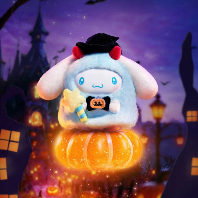 Sanrio New Candy Carnival Night Series Blind Box Halloween Vinyl Plush Surprise Box Cute Pendant Figure Doll Mystery Box Gift H251217