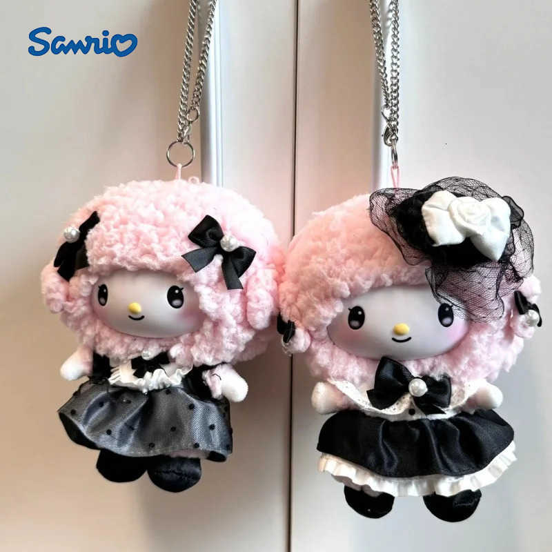 Sanrio Genuine Blind Box Family Sisters Group Wear Series Enamel Mystery Box Bag Pendant Kuromi Pochacco Doll Surprise Gift Toys H251217